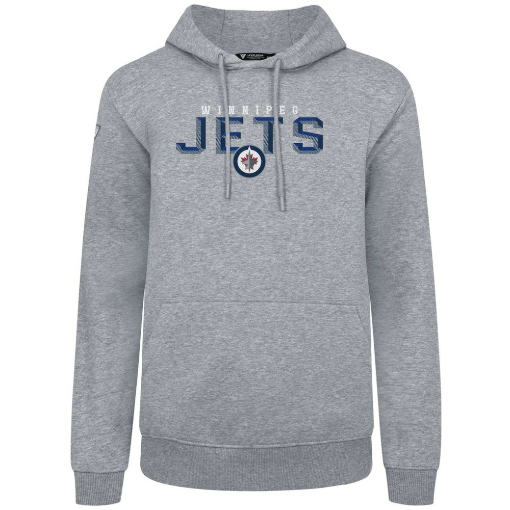 Winnipeg Jets Levelwear Podium Carve Pullover Hoodie - Gray - NHL 203146414