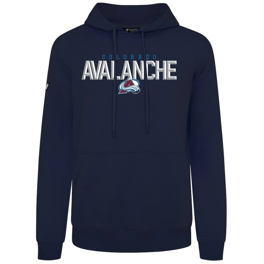 Colorado Avalanche Levelwear Podium Carve Pullover Hoodie - Navy - NHL 203146416