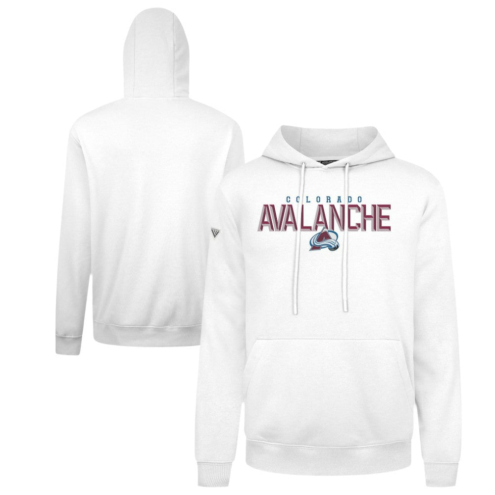 Colorado Avalanche Levelwear Podium Carve Pullover Hoodie - White - NHL 203146422