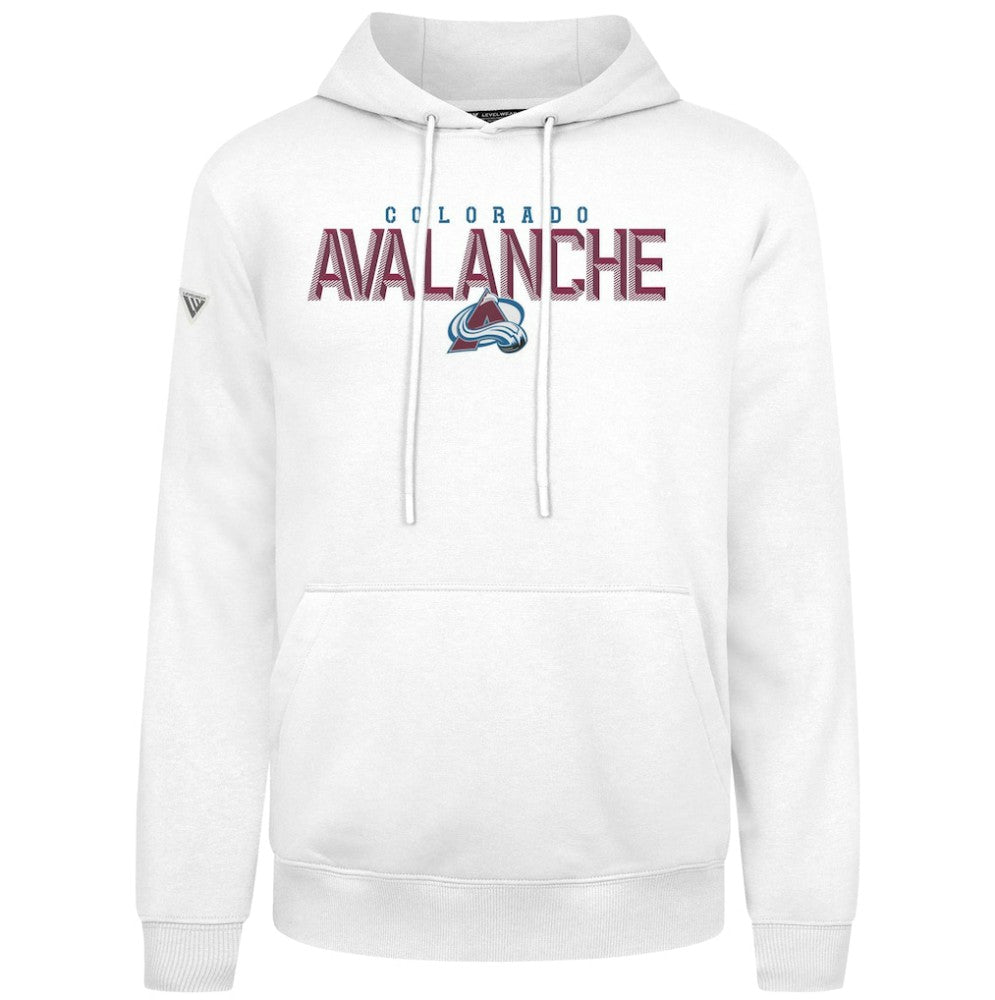 Colorado Avalanche Levelwear Podium Carve Pullover Hoodie - White - NHL 203146422