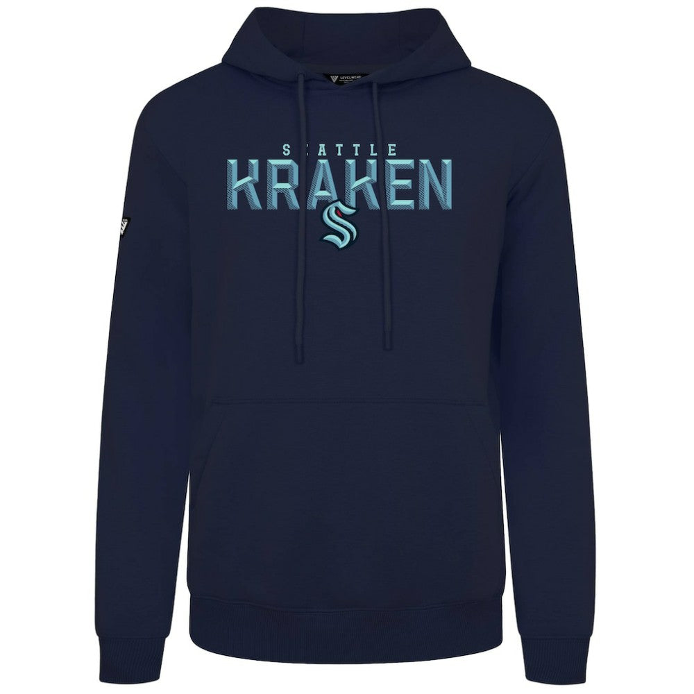 Seattle Kraken Levelwear Podium Carve Pullover Hoodie - Navy - NHL 203146423