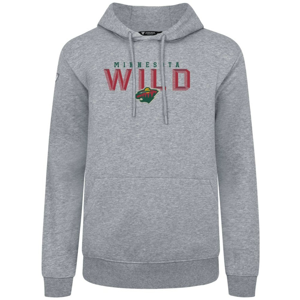 Minnesota Wild Levelwear Podium Carve Pullover Hoodie - Gray - NHL 203146424