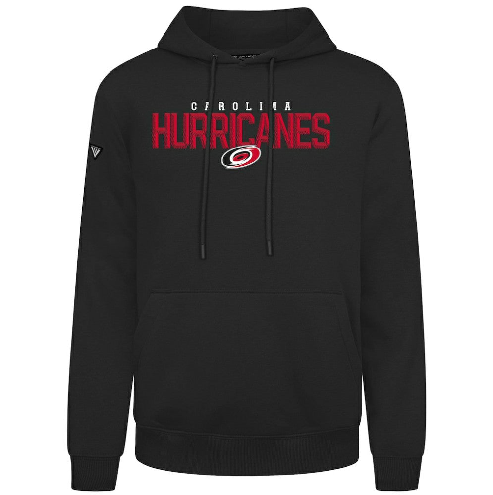 Carolina Hurricanes Levelwear Podium Carve Pullover Hoodie - Black - NHL 203146427