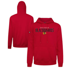 Chicago Blackhawks Levelwear Podium Carve Pullover Hoodie - Red - NHL 203146433
