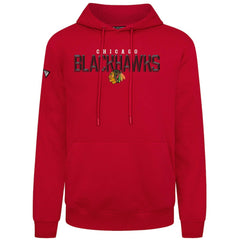Chicago Blackhawks Levelwear Podium Carve Pullover Hoodie - Red - NHL 203146433