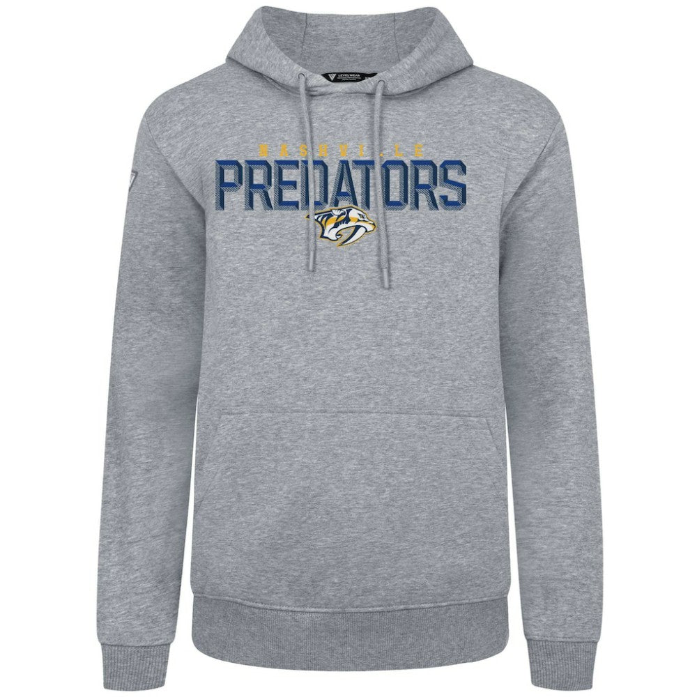 Nashville Predators Levelwear Podium Carve Pullover Hoodie - Gray - NHL 203146434