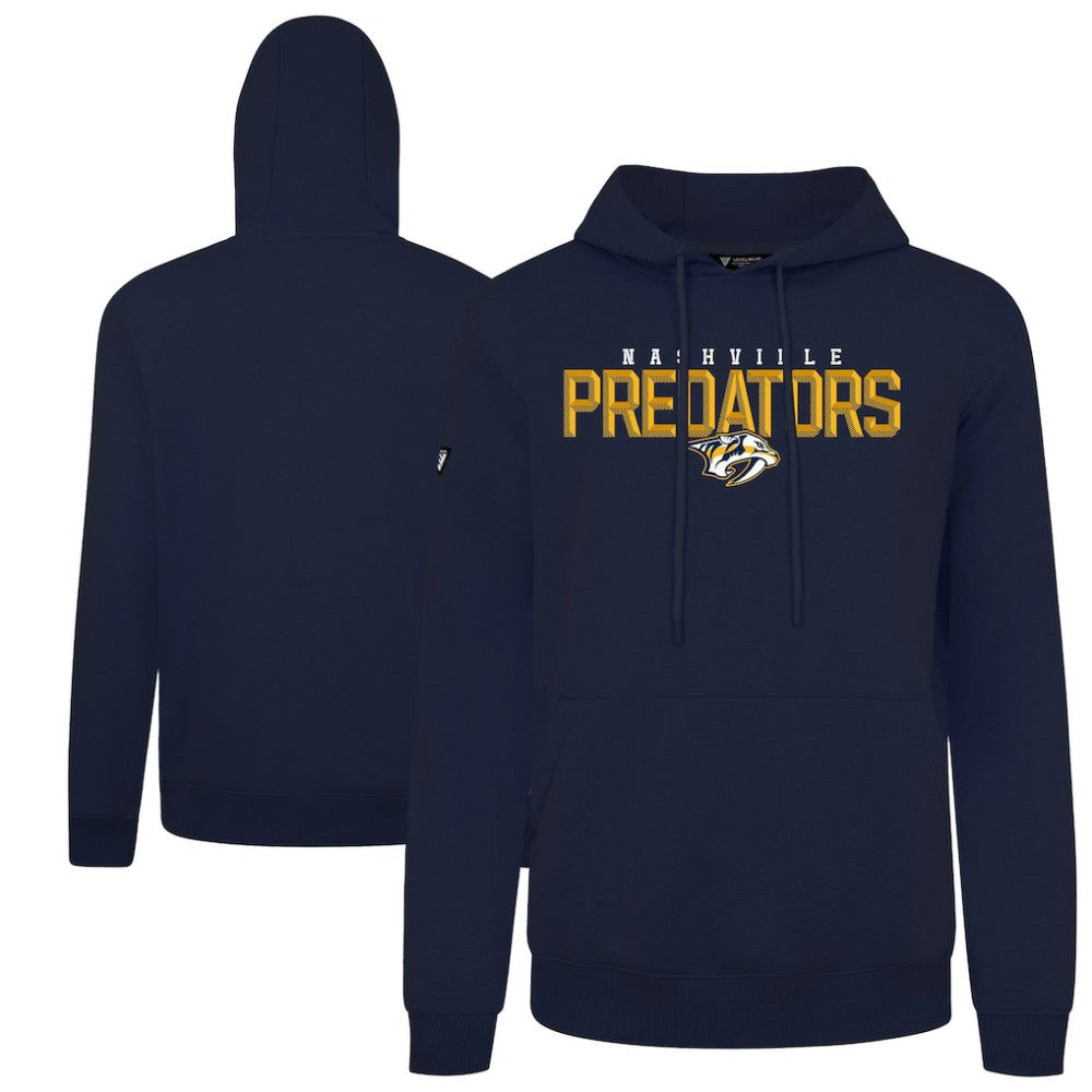 Nashville Predators Levelwear Podium Carve Pullover Hoodie - Navy - NHL 203146435