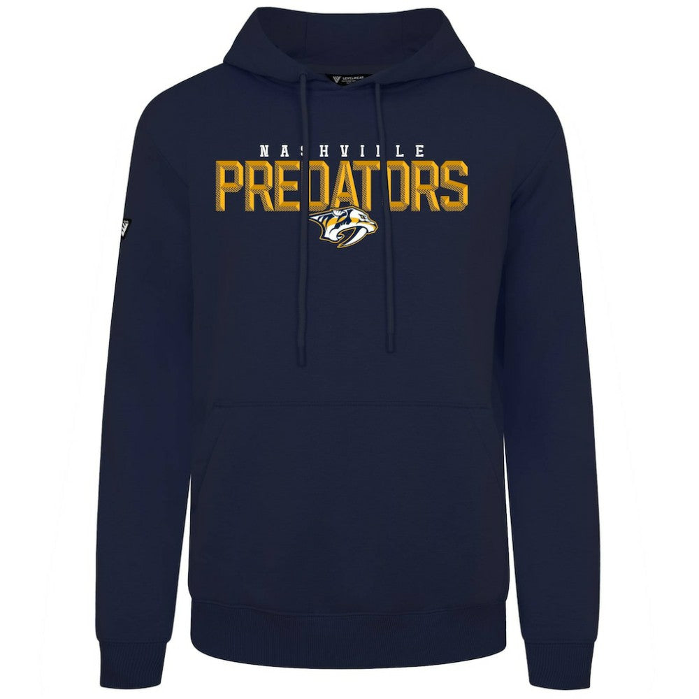 Nashville Predators Levelwear Podium Carve Pullover Hoodie - Navy - NHL 203146435