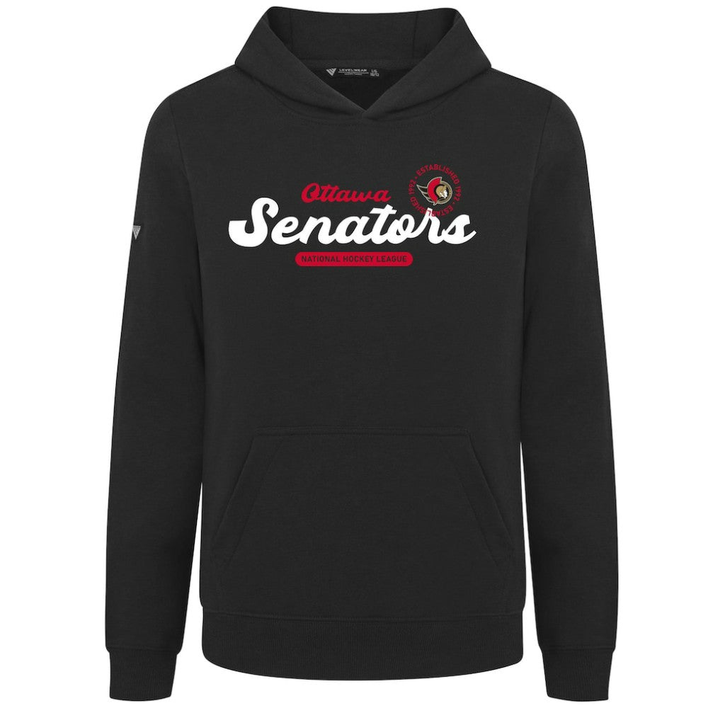 Ottawa Senators Levelwear Youth Podium Monument Pullover Hoodie - Black - NHL 203146437