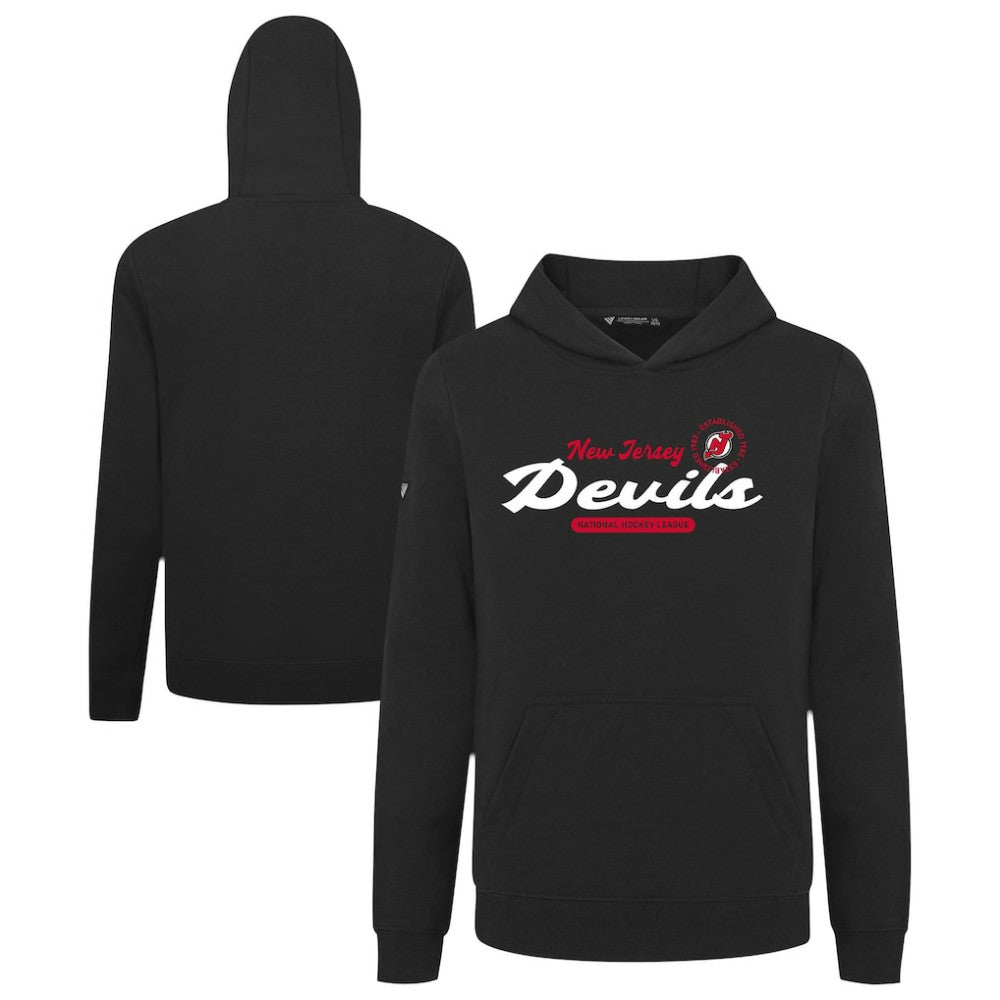 New Jersey Devils Levelwear Youth Podium Monument Pullover Hoodie - Black - NHL 203146439