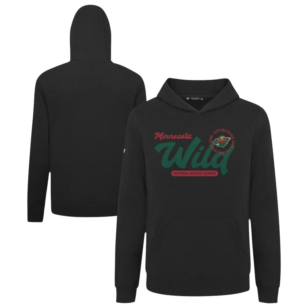 Minnesota Wild Levelwear Youth Podium Monument Pullover Hoodie - Black - NHL 203146440