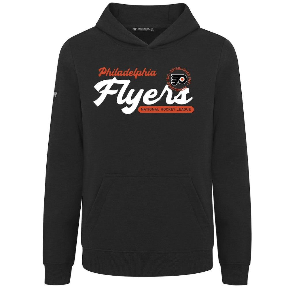 Philadelphia Flyers Levelwear Youth Podium Monument Pullover Hoodie - Black - NHL 203146441