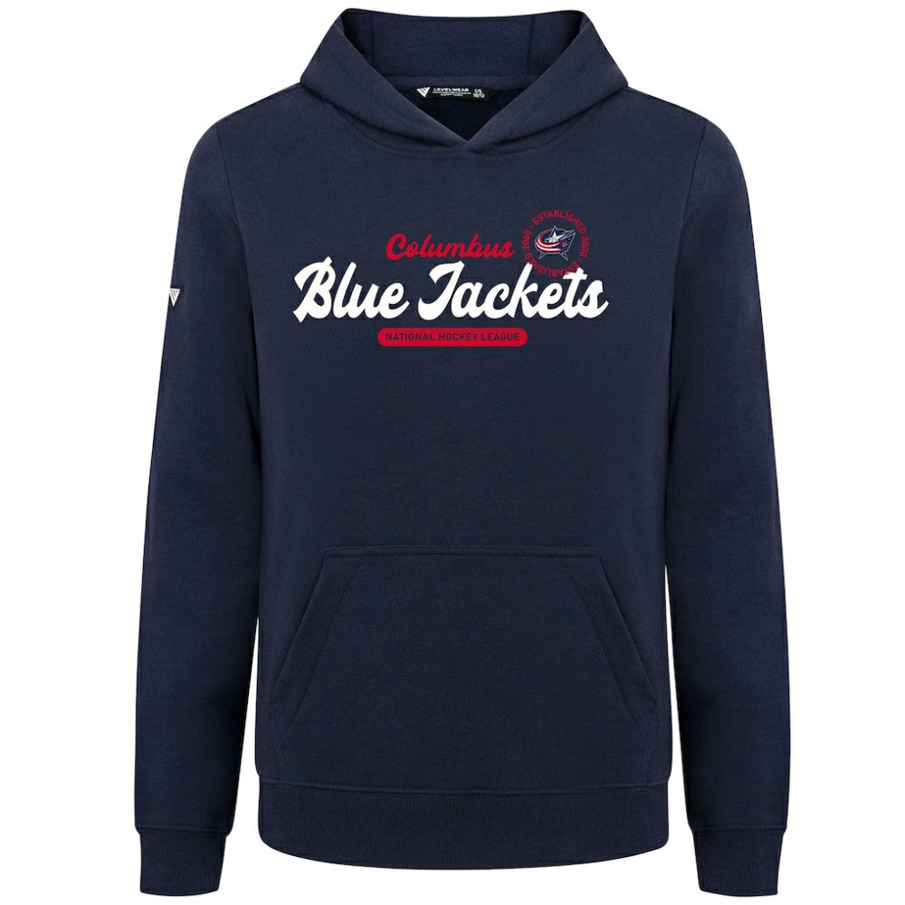 Columbus Blue Jackets Levelwear Youth Podium Monument Pullover Hoodie - Navy - NHL 203146443