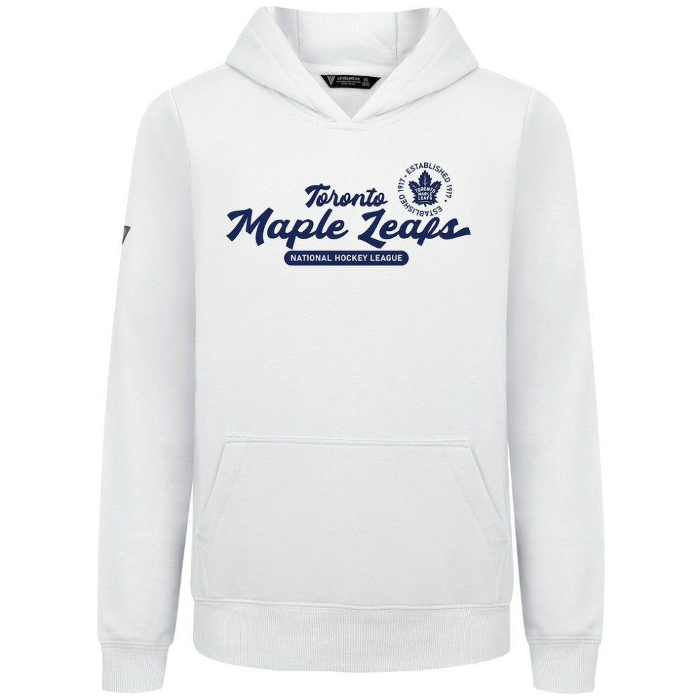 Toronto Maple Leafs Levelwear Youth Podium Monument Pullover Hoodie - White - NHL 203146444
