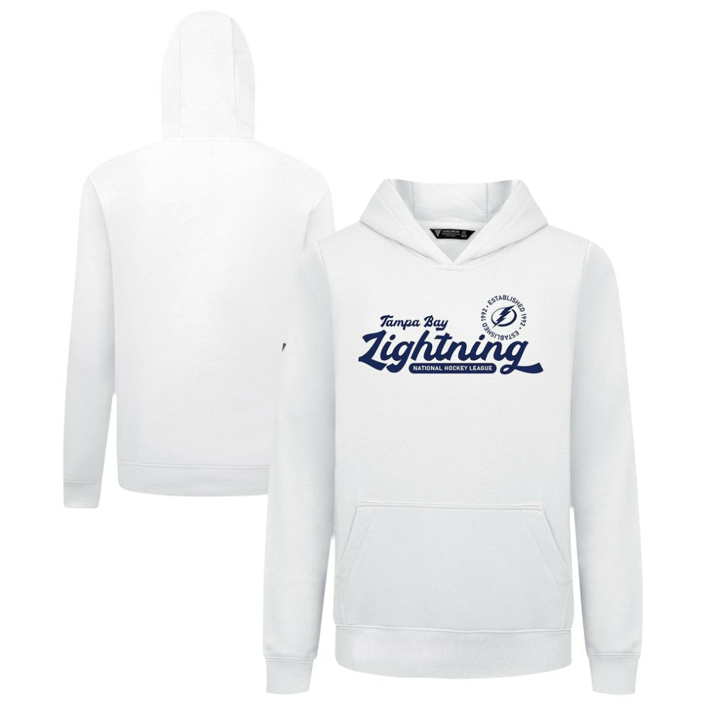 Tampa Bay Lightning Levelwear Youth Podium Monument Pullover Hoodie - White - NHL 203146446