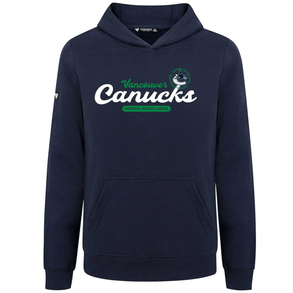 Vancouver Canucks Levelwear Youth Podium Monument Pullover Hoodie - Navy - NHL 203146447