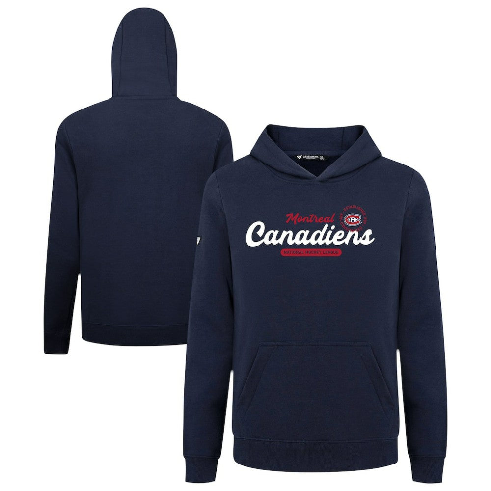 Montreal Canadiens Levelwear Youth Podium Monument Pullover Hoodie - Navy - NHL 203146448