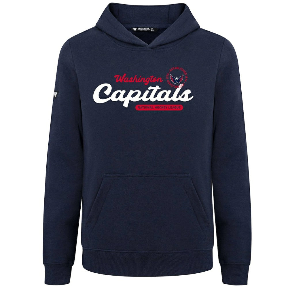 Washington Capitals Levelwear Youth Podium Monument Pullover Hoodie - Navy - NHL 203146449