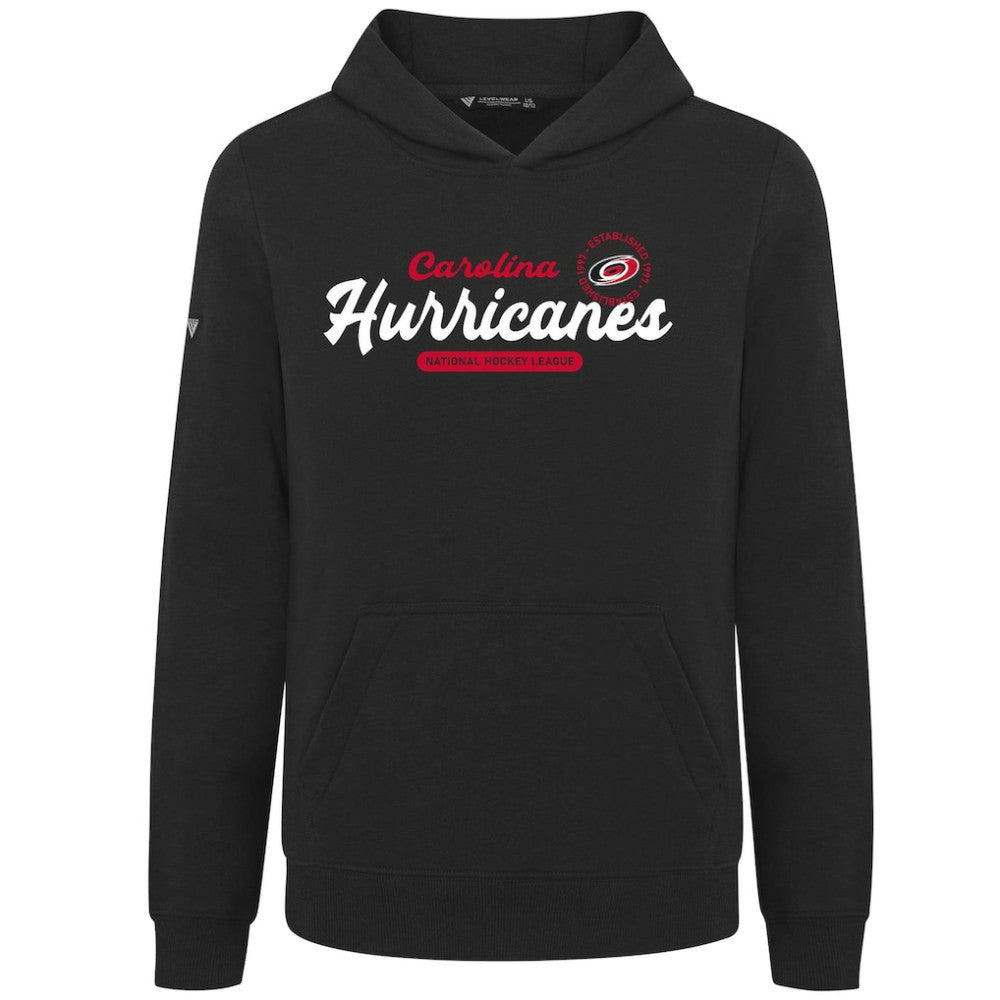 Carolina Hurricanes Levelwear Youth Podium Monument Pullover Hoodie - Black - NHL 203146458