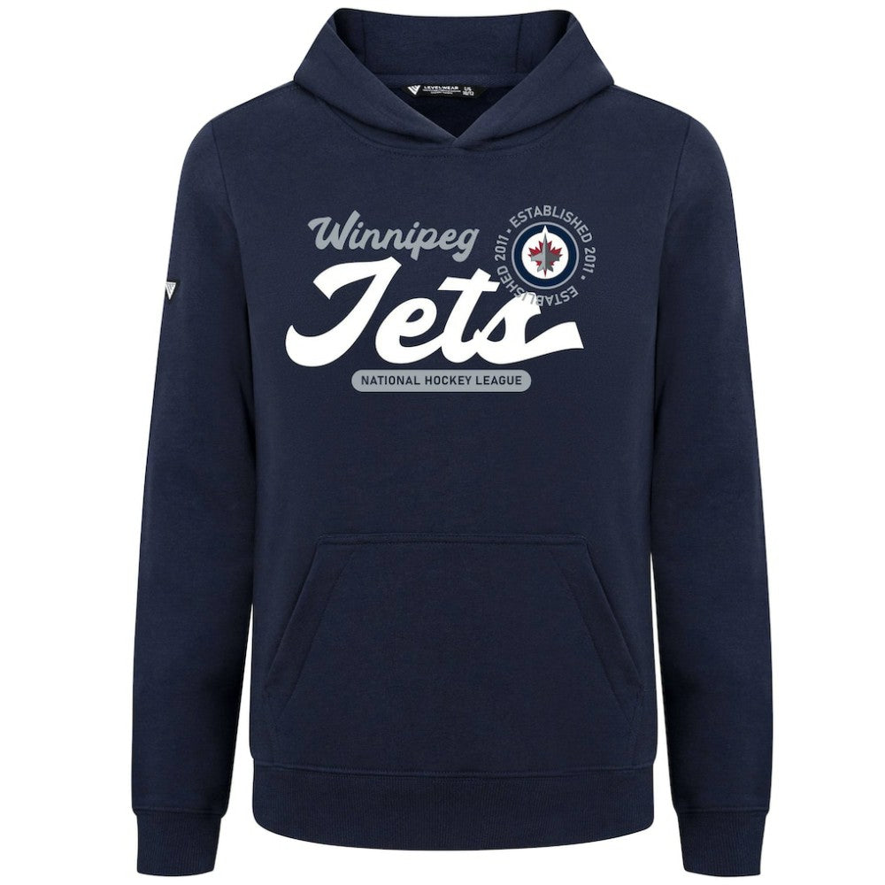 Winnipeg Jets Levelwear Youth Podium Monument Pullover Hoodie - Navy - NHL 203146459