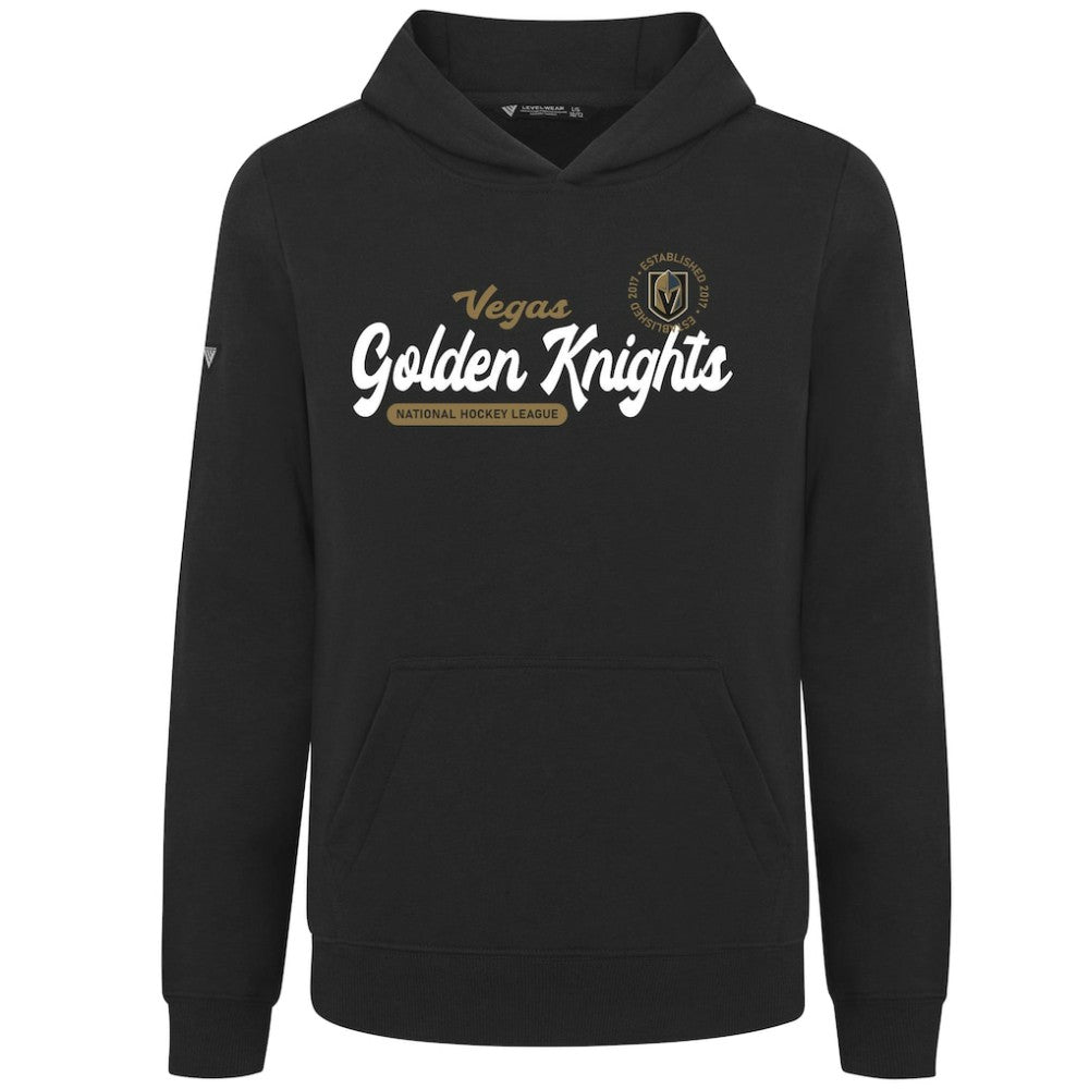 Vegas Golden Knights Levelwear Youth Podium Monument Pullover Hoodie - Black - NHL 203146462