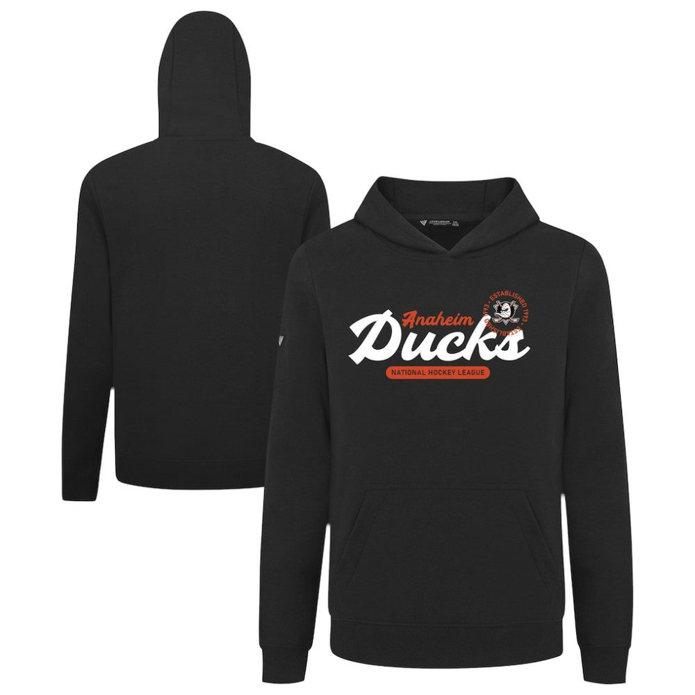 Anaheim Ducks Levelwear Youth Podium Monument Pullover Hoodie - Black - NHL 203146464