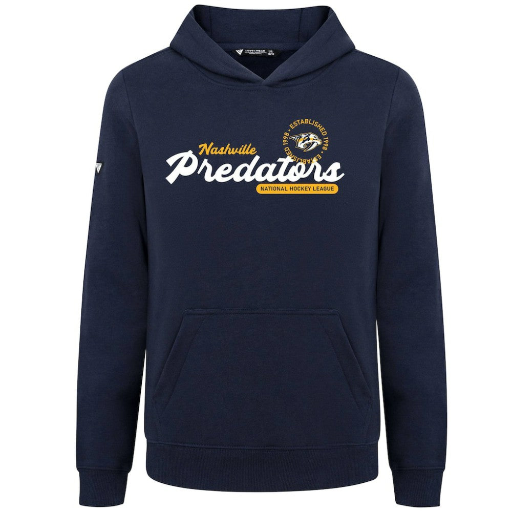 Nashville Predators Levelwear Youth Podium Monument Pullover Hoodie - Navy - NHL 203146465