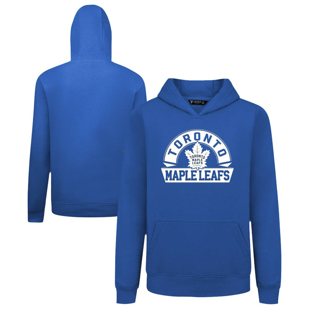 Toronto Maple Leafs Levelwear Youth Podium Banner Arch Pullover Hoodie - Royal - NHL 203146471