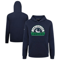 Vancouver Canucks Levelwear Youth Podium Banner Arch Pullover Hoodie - Navy - NHL 203146472
