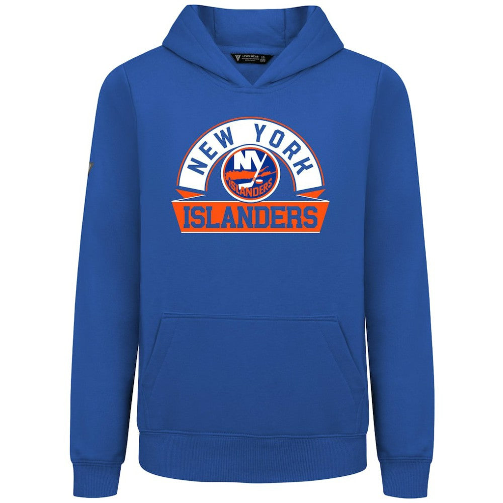New York Islanders Levelwear Youth Podium Banner Arch Pullover Hoodie - Royal - NHL 203146477