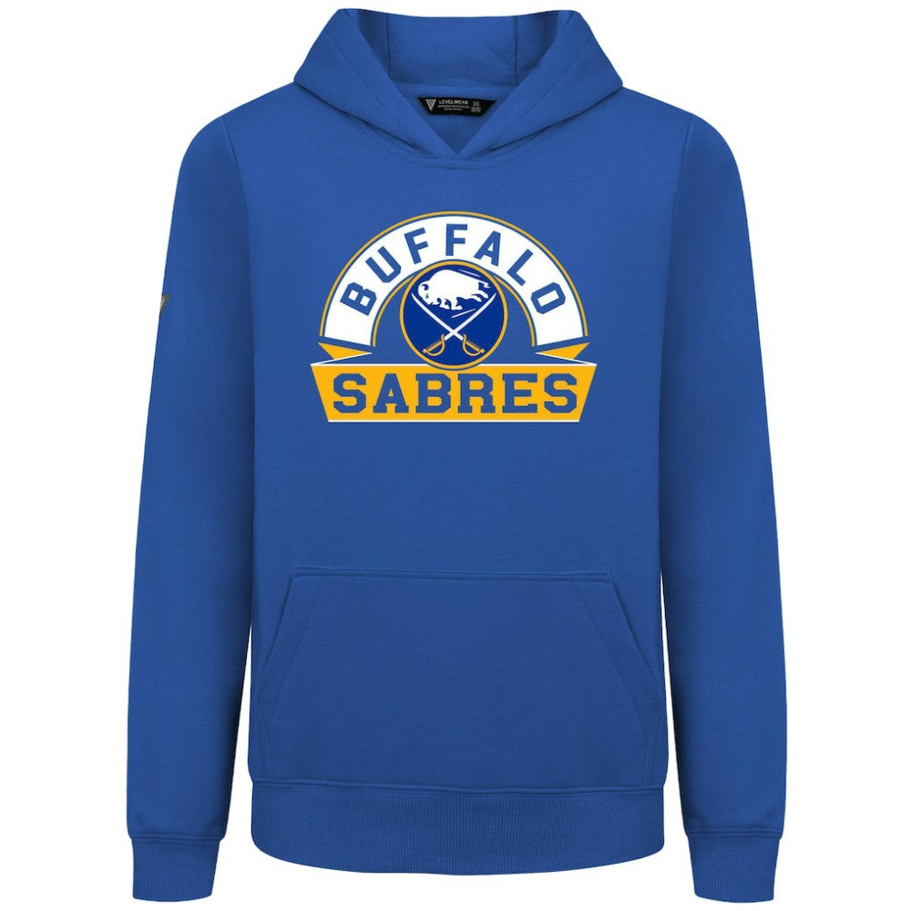 Buffalo Sabres Levelwear Youth Podium Banner Arch Pullover Hoodie - Royal - NHL 203146478