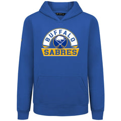 Buffalo Sabres Levelwear Youth Podium Banner Arch Pullover Hoodie - Royal - NHL 203146478