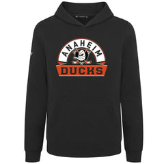 Anaheim Ducks Levelwear Youth Podium Banner Arch Pullover Hoodie - Black - NHL 203146480