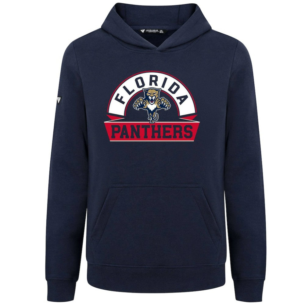 Florida Panthers Levelwear Youth Podium Banner Arch Pullover Hoodie - Navy - NHL 203146481