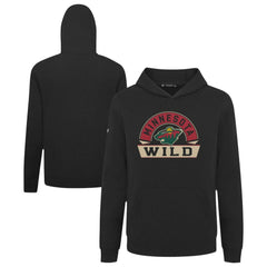 Minnesota Wild Levelwear Youth Podium Banner Arch Pullover Hoodie - Black - NHL 203146486