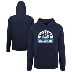 Colorado Avalanche Levelwear Youth Podium Banner Arch Pullover Hoodie - Navy - NHL 203146487