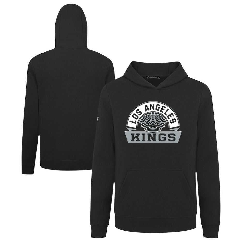 Los Angeles Kings Levelwear Youth Podium Banner Arch Pullover Hoodie - Black - NHL 203146488