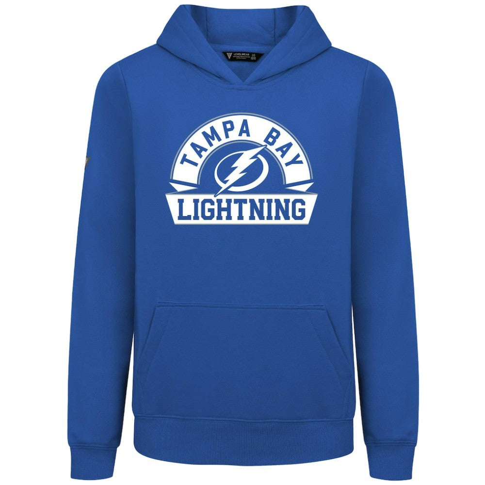 Tampa Bay Lightning Levelwear Youth Podium Banner Arch Pullover Hoodie - Royal - NHL 203146489