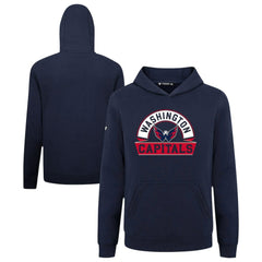 Washington Capitals Levelwear Youth Podium Banner Arch Pullover Hoodie - Navy - NHL 203146490