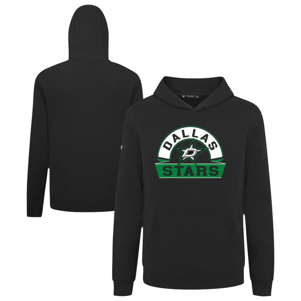 Dallas Stars Levelwear Youth Podium Banner Arch Pullover Hoodie - Black - NHL 203146491