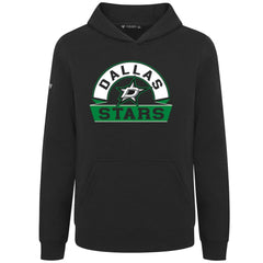 Dallas Stars Levelwear Youth Podium Banner Arch Pullover Hoodie - Black - NHL 203146491