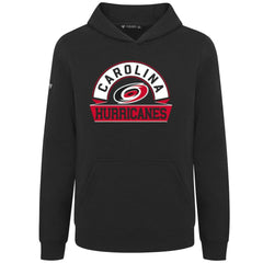 Carolina Hurricanes Levelwear Youth Podium Banner Arch Pullover Hoodie - Black - NHL 203146492