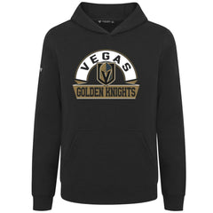 Vegas Golden Knights Levelwear Youth Podium Banner Arch Pullover Hoodie - Black - NHL 203146494