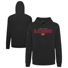 Chicago Blackhawks Levelwear Youth Podium Carve Pullover Hoodie - Black - NHL 203146500