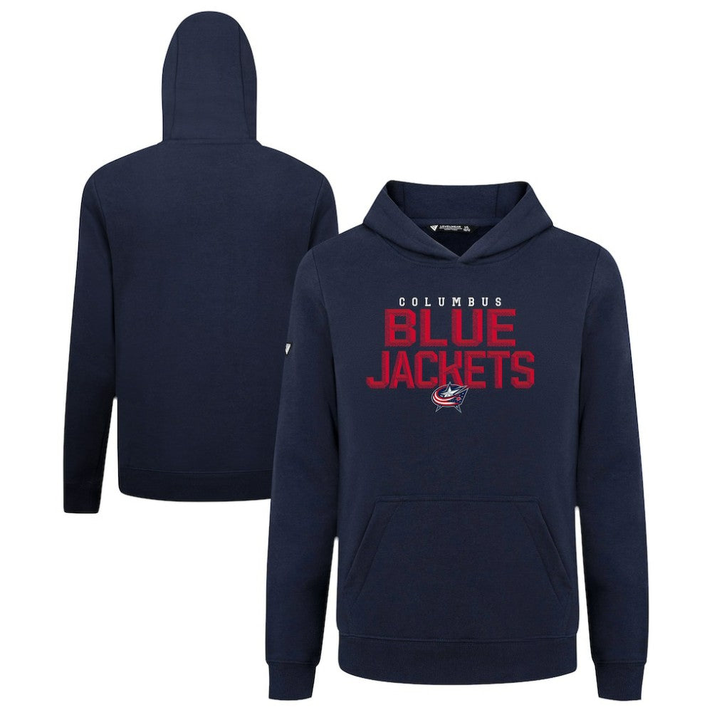 Columbus Blue Jackets Levelwear Youth Podium Carve Pullover Hoodie - Navy - NHL 203146502
