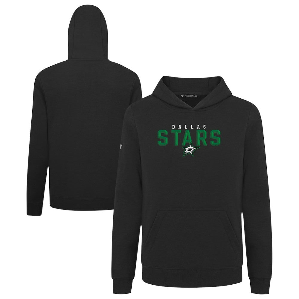 Dallas Stars Levelwear Youth Podium Carve Pullover Hoodie - Black - NHL 203146503