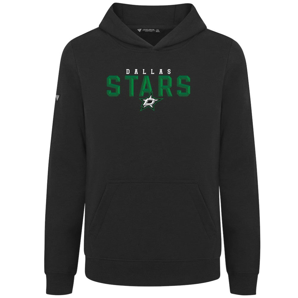 Dallas Stars Levelwear Youth Podium Carve Pullover Hoodie - Black - NHL 203146503