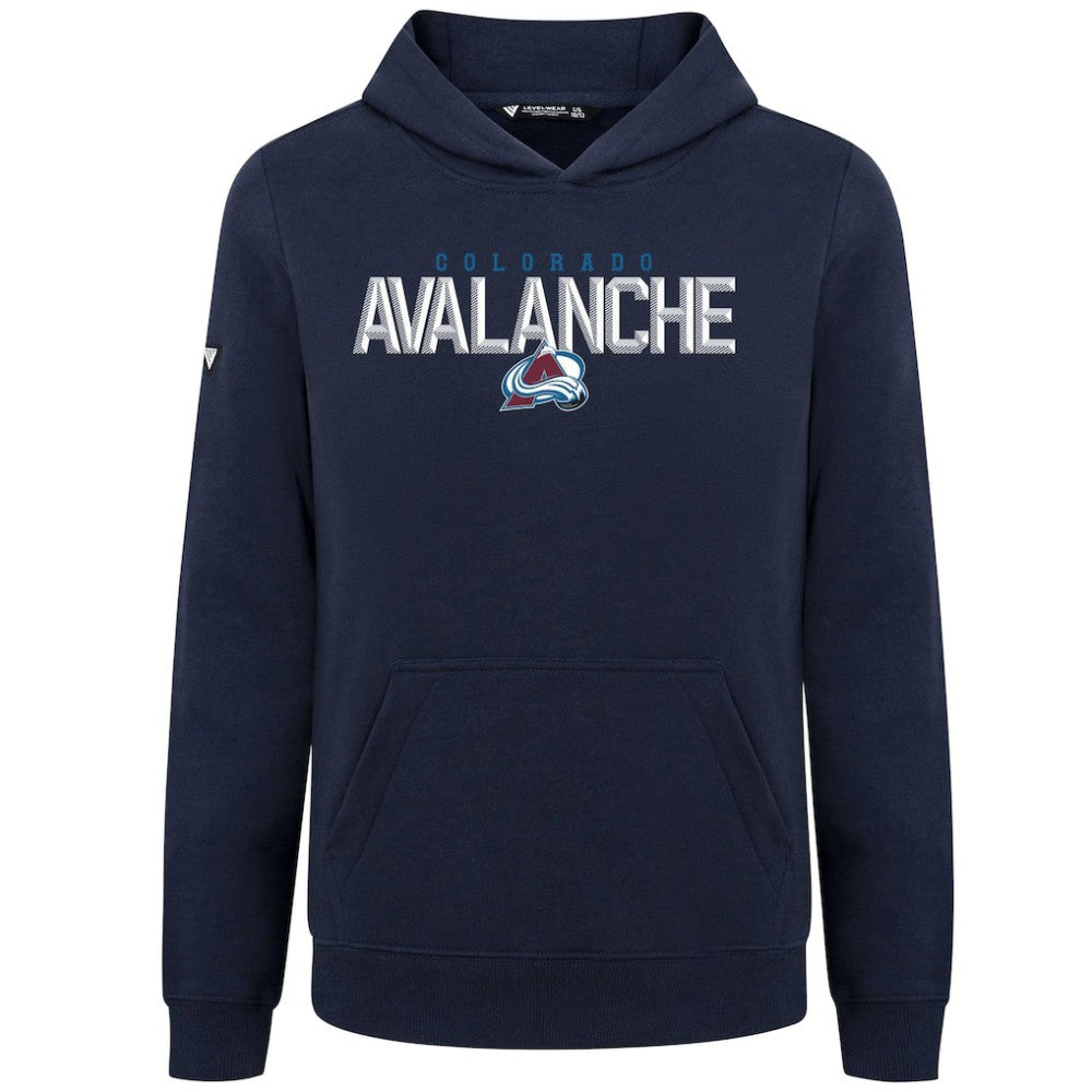 Colorado Avalanche Levelwear Youth Podium Carve Pullover Hoodie - Navy - NHL 203146506