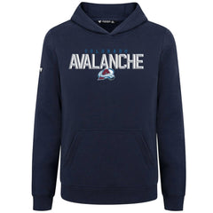 Colorado Avalanche Levelwear Youth Podium Carve Pullover Hoodie - Navy - NHL 203146506