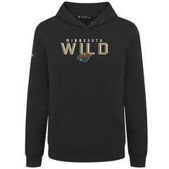 Minnesota Wild Levelwear Youth Podium Carve Pullover Hoodie - Black - NHL 203146508